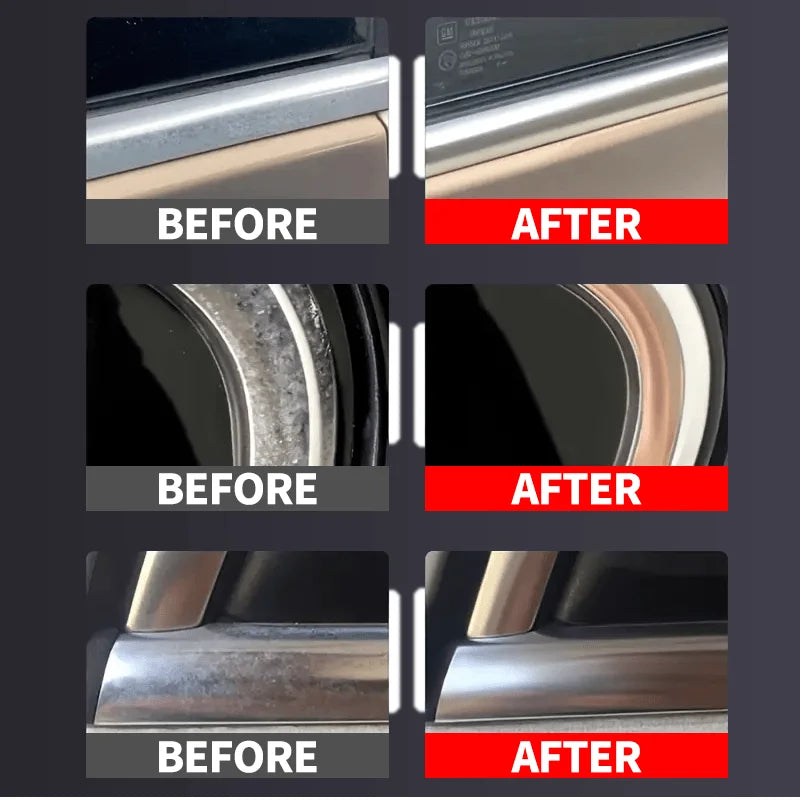 A Restoration Paste for Chrome Parts of Vehicles, Designed for Renewing Oxidized Chrome Trim And Emblems, Comes with a Sponge