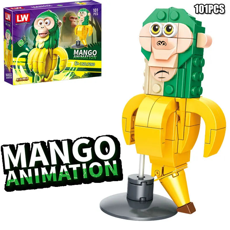 Tung Tung Sahur Figure Block Toy Tralalero Tralala,LiriLi Larlla,Boneca Ambalam Figure Toys Building Blocks Gift Blind Box