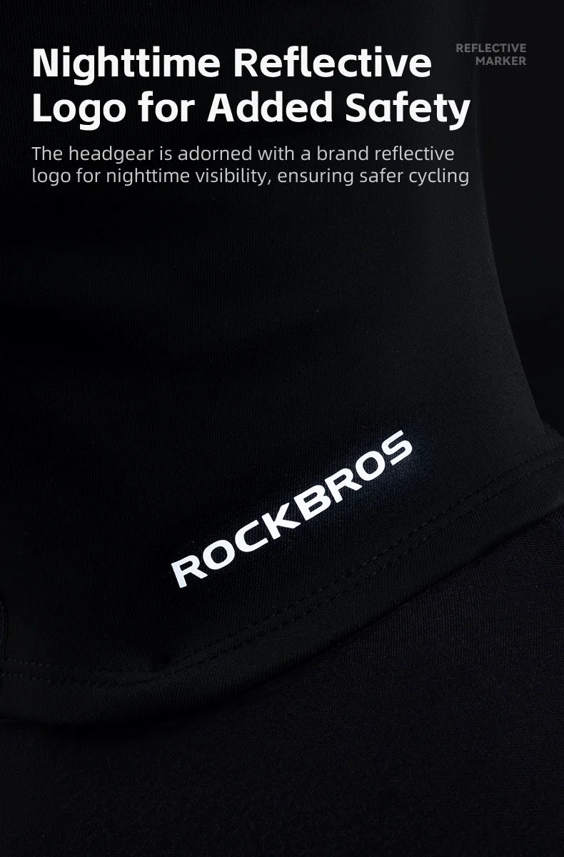 ROCKBROS Keep Warm Bicycle Full Face Mask Winter Windproof Fleece Cycling Head Caps Mask Balaclava Ski Motorcycle Bike Headgear