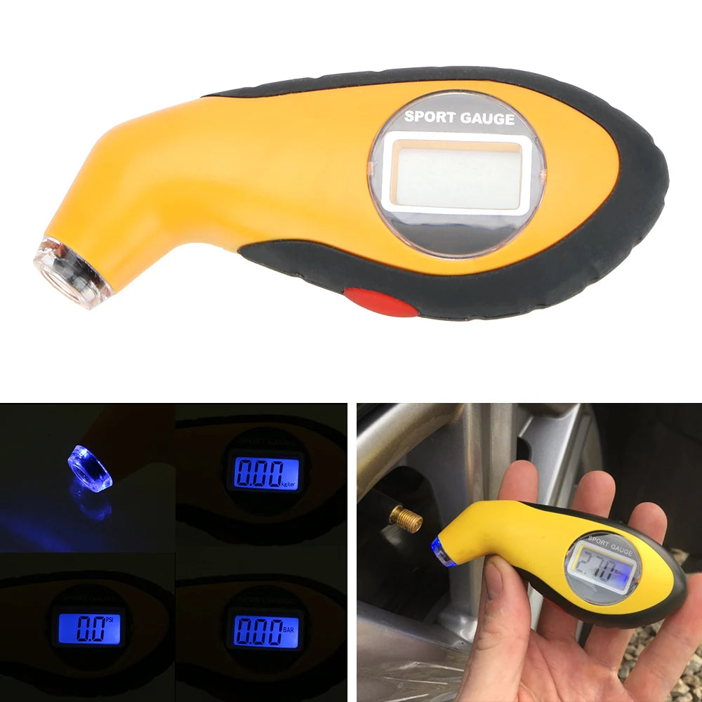 Solar TPMS Tire Pressure Monitoring System Temperature Warning Fuel Save Car Tyre Pressure Monitor 4 External Sensors Cartronics