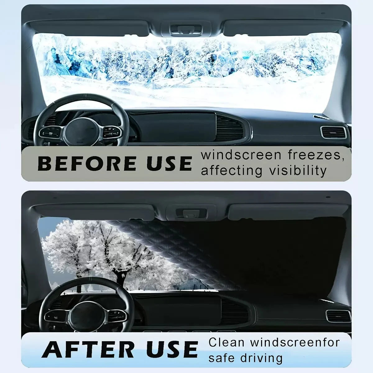 Outdoor Car Windshield Snow Shield With Magnetic Winter Car Window Snow Cover Universal for Auto Exterior Parts