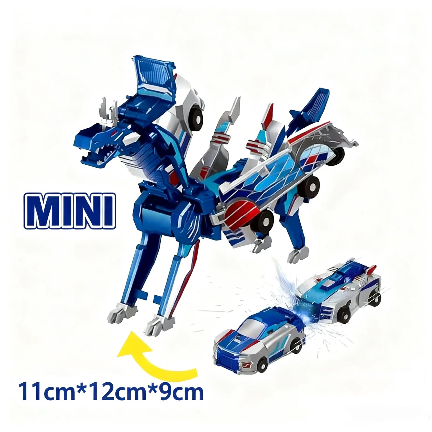 Car God Quick Transformation Toy Dinosaur Flying Dragon Combination Pegasus Unicorn Magnetic Collision Transformation Fun Toy