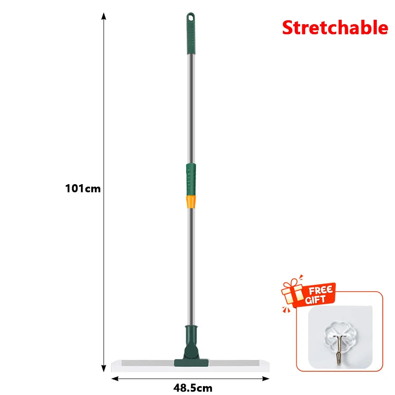 Silicone Scraper Broom Magic Wiper Floor Toilet Bathroom Squeegee Scrubber High Place Glass Wiper Household Cleaning Tools
