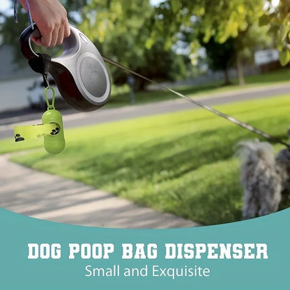 Biodegradable Pet Waste Bags  - Extra Thick Poop Bags for Dogs & Cats, Portable Roll with Dispenser, Eco-Friendly & Lea