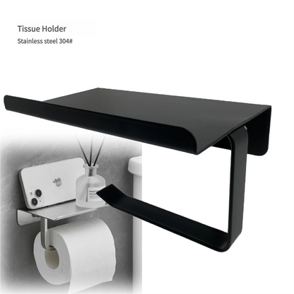 Modern Design Stainless Steel Wall Mounted Paper Towel Holder Rustic Style with One-Hand Tear Feature for Kitchen