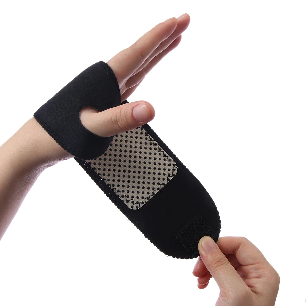 1Pair Magnetic Therapy Self-Heating Wrist Support Brace Men Women Wrist Wrap Guard Winter Hand Warmer Pain Relief Wristband Belt