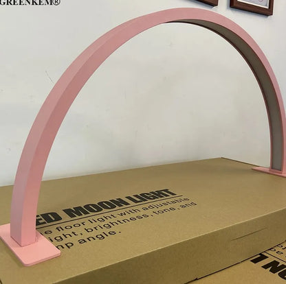 Free Logo Print Wholesale LED Nail Lamp Half-Moon Table Light Rhinestone Pink White Nail Salon Desk Lamp 40W Half Moon Nail Lamp