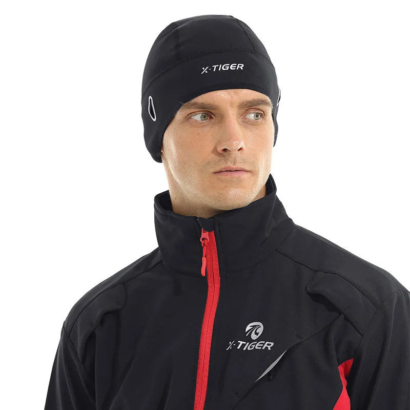 X-TIGER Winter Cycling Cap Windproof Thermal Ski Cap Running Skiing Motocycle Riding Hat Men Women MTB Bike Cycling Headwear