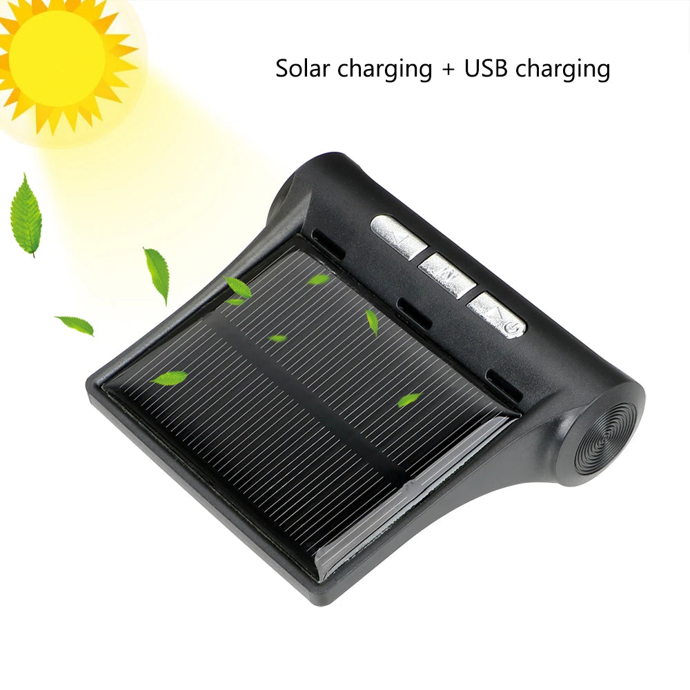 Solar TPMS Tire Pressure Monitoring System Temperature Warning Fuel Save Car Tyre Pressure Monitor 4 External Sensors Cartronics