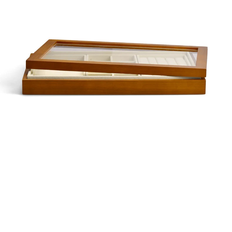 Oirlv wooden jewelry storage box Jewelry Storage Box Jewelry Necklace Pendant Ring Storage Display Box