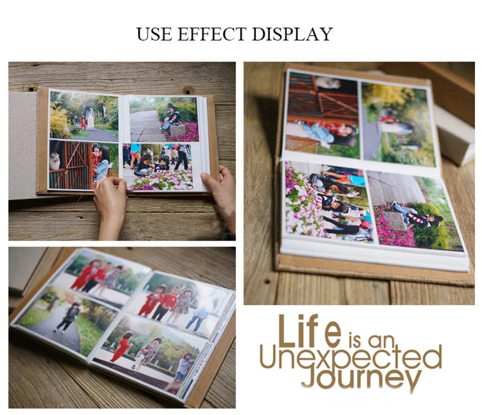 Photo Albums For 6 Inches Holder Album 200 Pockets Photo Album Book Wedding Scarpbook Cardboard Albums Photo Baby Album