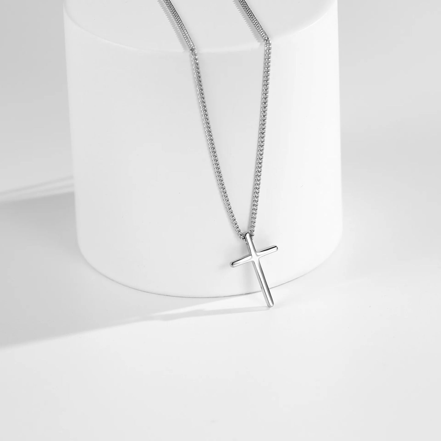 Wholesale New Fashion Jewelry Chain 925 Silver Cross Necklace for Women