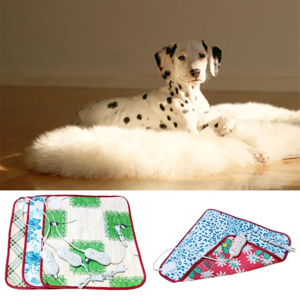 220V Pet Electric Heating Blanket Cat Electric Heated Pad Anti-scratch Dog Heating Mat Sleeping Bed For Autumn Winter