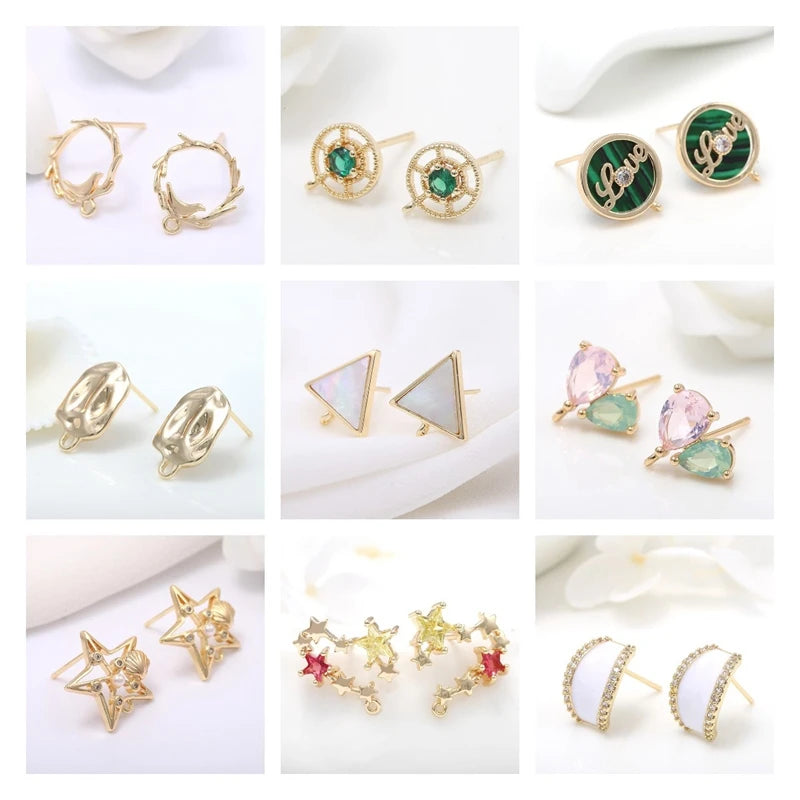 Luxury Zircon Crystal Hoop Earrings For Women Jewelry 14mm*1.8mm Small Round Circle Gold Plated Earrings 2020 New