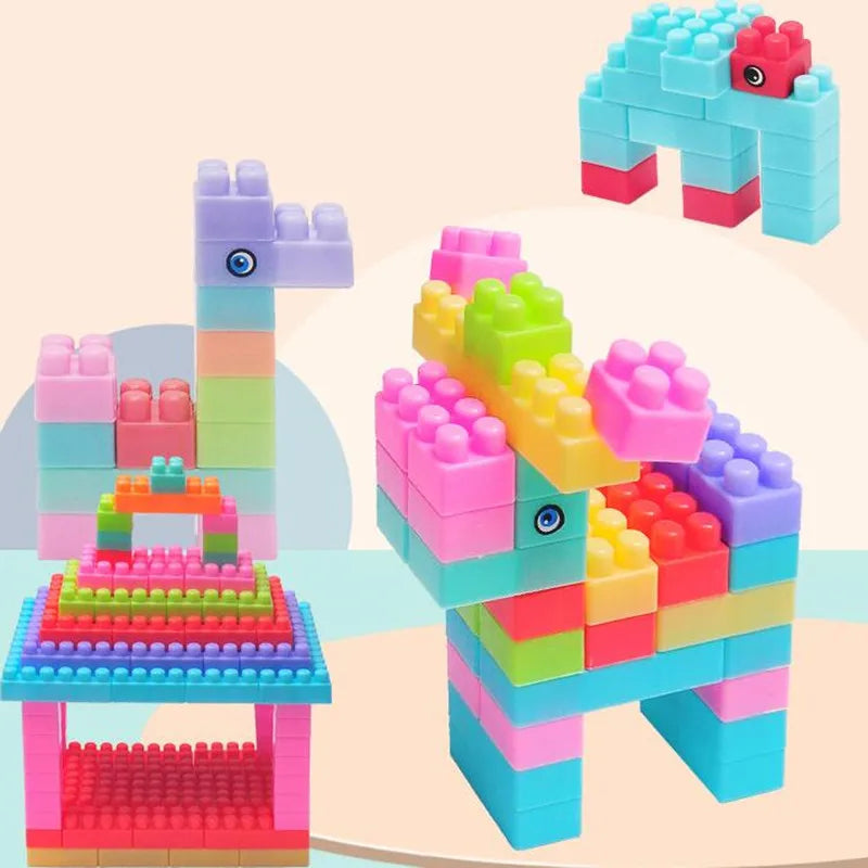 108pcs 128pcs Baby Building Blocks DIY Bulk Safety Bricks Toy Children Early Educational Toys
