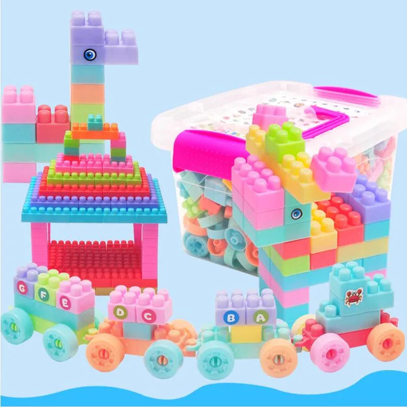 108pcs 128pcs Baby Building Blocks DIY Bulk Safety Bricks Toy Children Early Educational Toys
