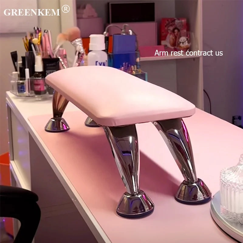Free Logo Print Wholesale LED Nail Lamp Half-Moon Table Light Rhinestone Pink White Nail Salon Desk Lamp 40W Half Moon Nail Lamp