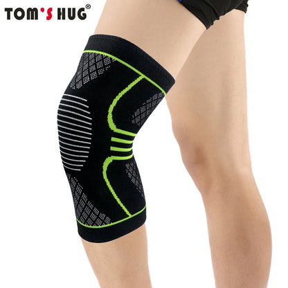 1 Pcs Knee Sleeve Support Protector Sport Kneepad Tom's Hug Brand Fitness Running Cycling Braces High Elastic Gym Knee Pad Warm