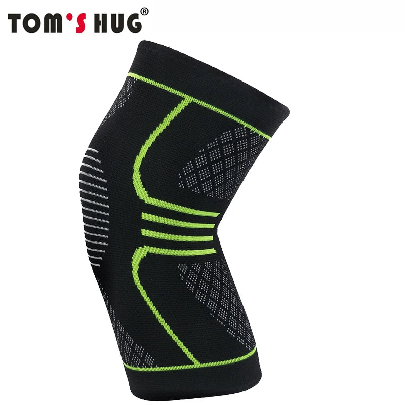 1 Pcs Knee Sleeve Support Protector Sport Kneepad Tom's Hug Brand Fitness Running Cycling Braces High Elastic Gym Knee Pad Warm