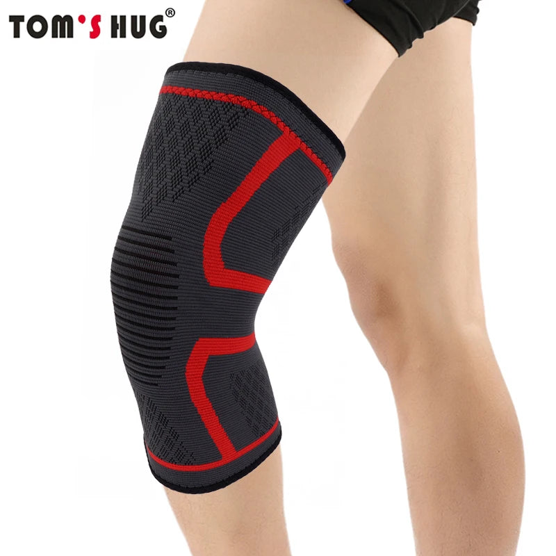 1 Pcs Knee Sleeve Support Protector Sport Kneepad Tom's Hug Brand Fitness Running Cycling Braces High Elastic Gym Knee Pad Warm