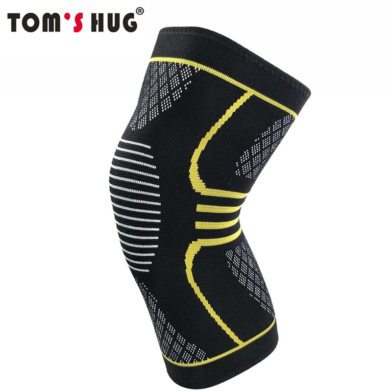 1 Pcs Knee Sleeve Support Protector Sport Kneepad Tom's Hug Brand Fitness Running Cycling Braces High Elastic Gym Knee Pad Warm