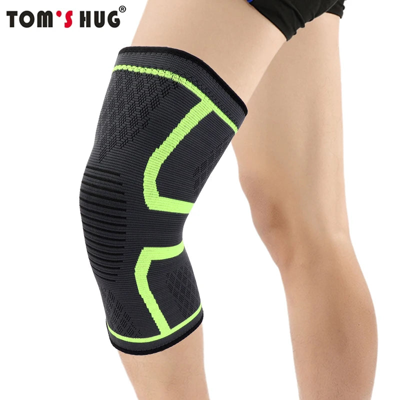 1 Pcs Knee Sleeve Support Protector Sport Kneepad Tom's Hug Brand Fitness Running Cycling Braces High Elastic Gym Knee Pad Warm