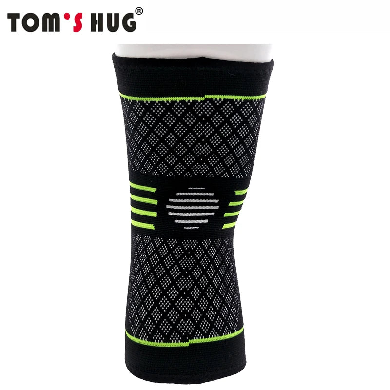 1 Pcs Knee Sleeve Support Protector Sport Kneepad Tom's Hug Brand Fitness Running Cycling Braces High Elastic Gym Knee Pad Warm