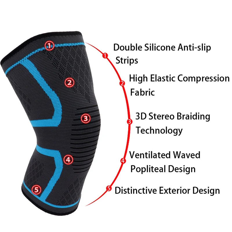 1 Pcs Knee Sleeve Support Protector Sport Kneepad Tom's Hug Brand Fitness Running Cycling Braces High Elastic Gym Knee Pad Warm