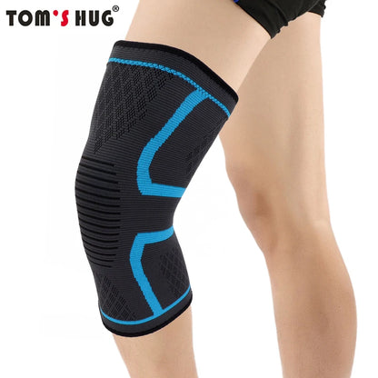 1 Pcs Knee Sleeve Support Protector Sport Kneepad Tom's Hug Brand Fitness Running Cycling Braces High Elastic Gym Knee Pad Warm