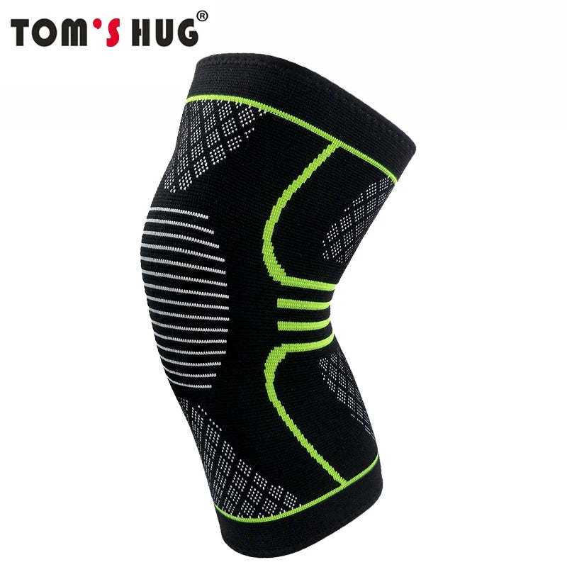 1 Pcs Knee Sleeve Support Protector Sport Kneepad Tom's Hug Brand Fitness Running Cycling Braces High Elastic Gym Knee Pad Warm