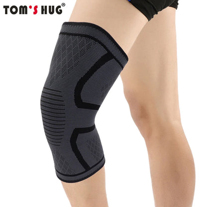 1 Pcs Knee Sleeve Support Protector Sport Kneepad Tom's Hug Brand Fitness Running Cycling Braces High Elastic Gym Knee Pad Warm