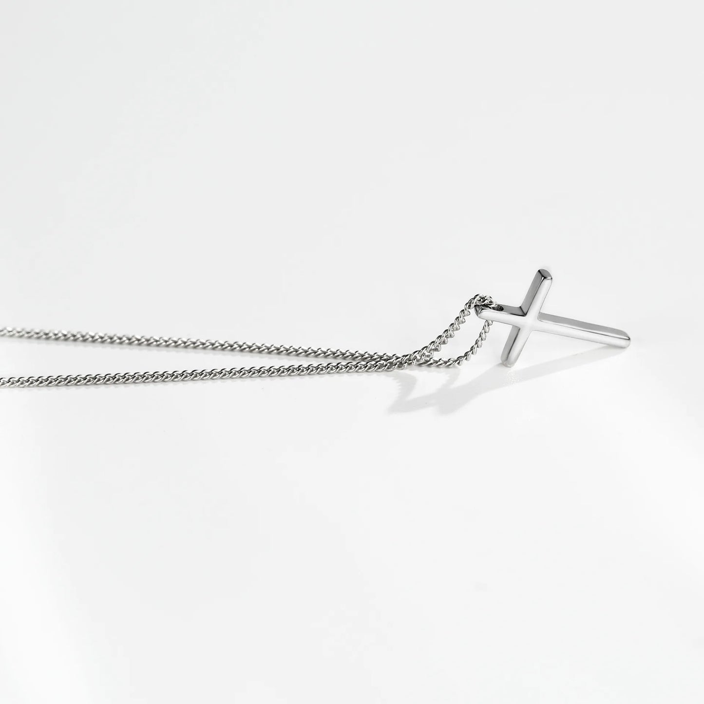 Wholesale New Fashion Jewelry Chain 925 Silver Cross Necklace for Women