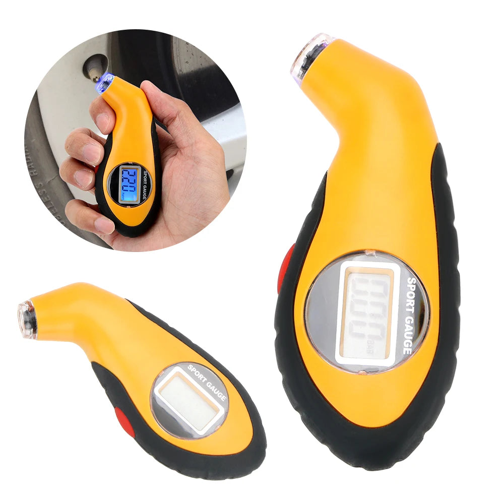 Solar TPMS Tire Pressure Monitoring System Temperature Warning Fuel Save Car Tyre Pressure Monitor 4 External Sensors Cartronics