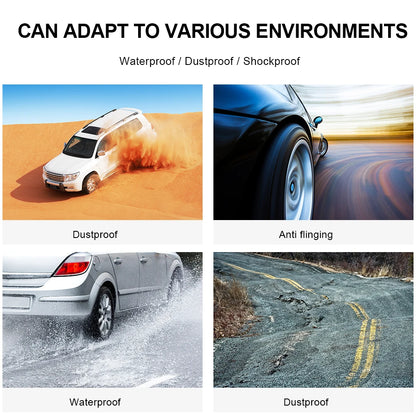 Solar TPMS Tire Pressure Monitoring System Temperature Warning Fuel Save Car Tyre Pressure Monitor 4 External Sensors Cartronics