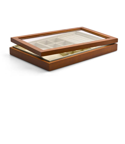 Oirlv wooden jewelry storage box Jewelry Storage Box Jewelry Necklace Pendant Ring Storage Display Box