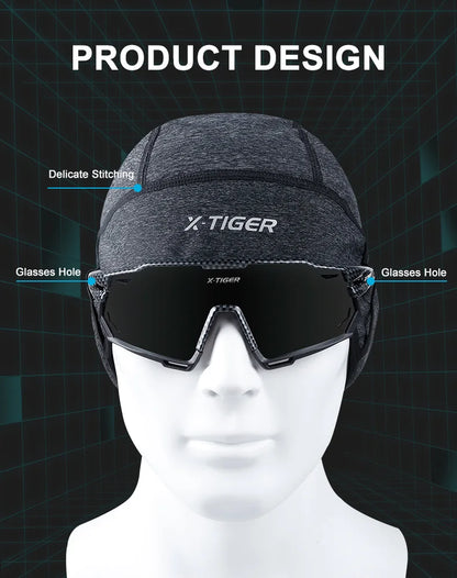 X-TIGER Winter Cycling Cap Windproof Thermal Ski Cap Running Skiing Motocycle Riding Hat Men Women MTB Bike Cycling Headwear