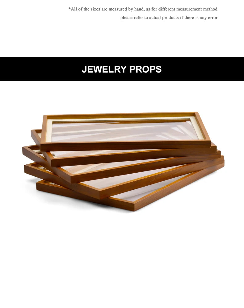Oirlv wooden jewelry storage box Jewelry Storage Box Jewelry Necklace Pendant Ring Storage Display Box