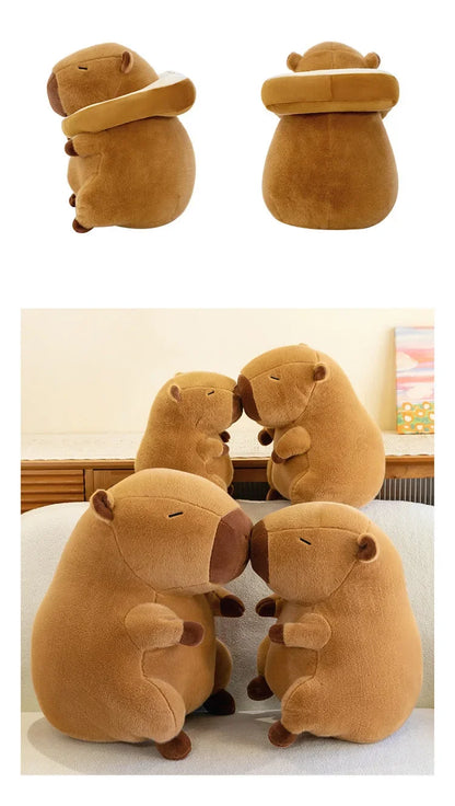 Capybara Plush Toy Stuffed Animal Soft Hugging Capybara Ornament Plush Toy Doll for Kids Adults Birthday Gift Home Decoration