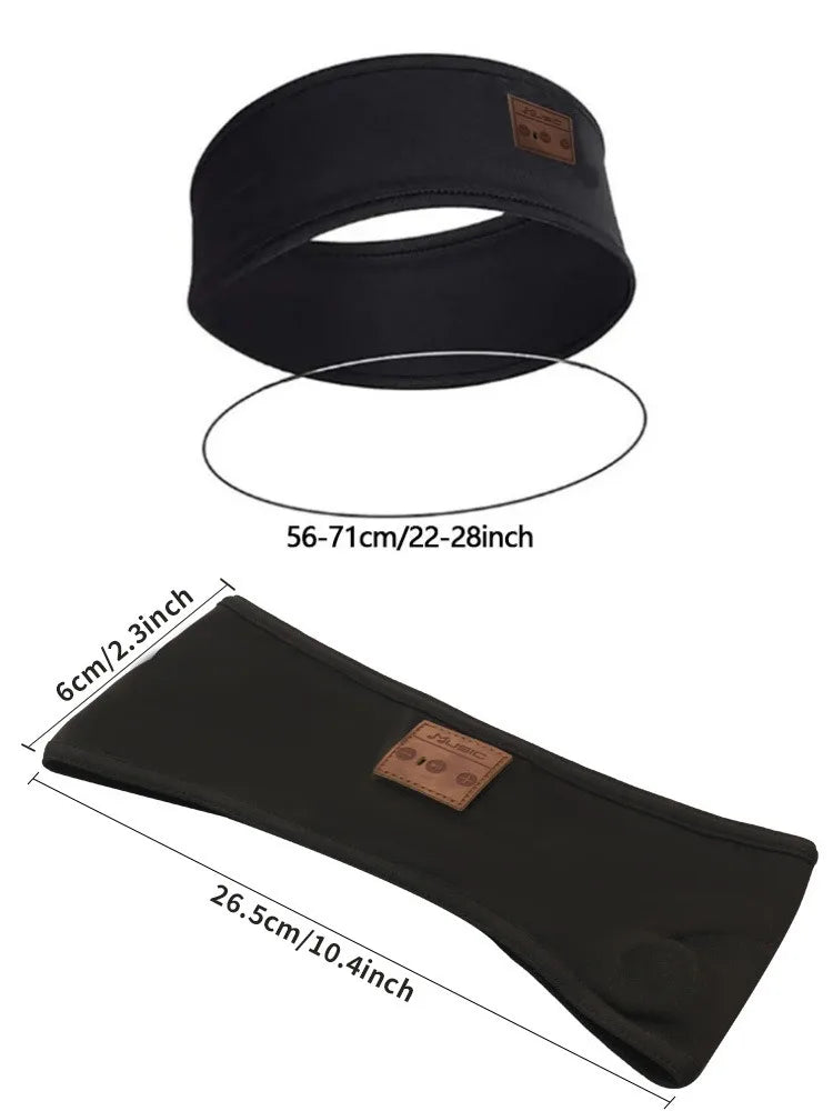 HYE Bluetooth Earphones Sports Sleeping Headband Elastic Wireless Headphones Music Eye Mask Wireless Bluetooth Headset Headband