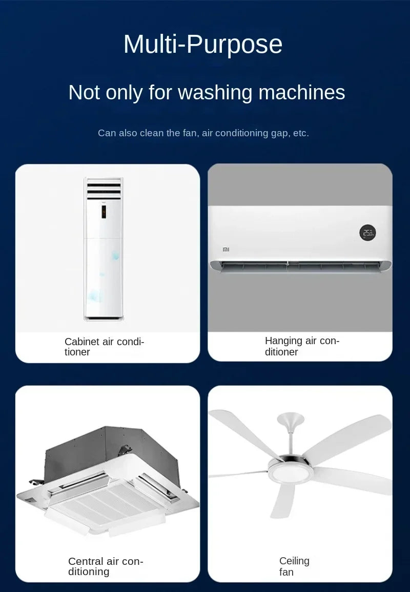 Drum Washing Machine Brush Universal Cleaning Brush Radiator Dryer Machine  Inner Barrel Long Brush Handle Washing Clean Tool