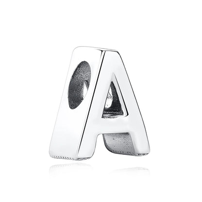Original 925 Sterling Silver Charms Beads 12 Zodiac A-Z Letters Virgo Aries Fit Pan Brand Bracelets Necklaces Jewelry For Women