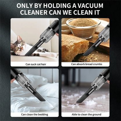 Handheld Portable Small Vacuum Cleaner Multi-Purpose Use for Cars And Household Compact Pump for Easy Cleaning