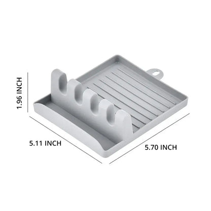 [Hot Sales] 1Pcspatula Rack Pot Lid Rack Shelves Counter Top Shovel Spoon Shelf Soup Spoon Pad Put Soup Spoon Chopsticks Holder