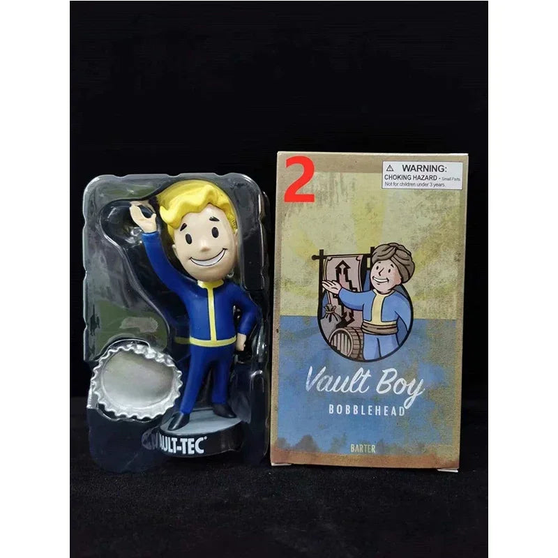 Bobblehead Cute Vault Boy Full Set Figure Toys Anime Action Figure Statue Collection Model Doll Room Ornament Toys Kids Gift