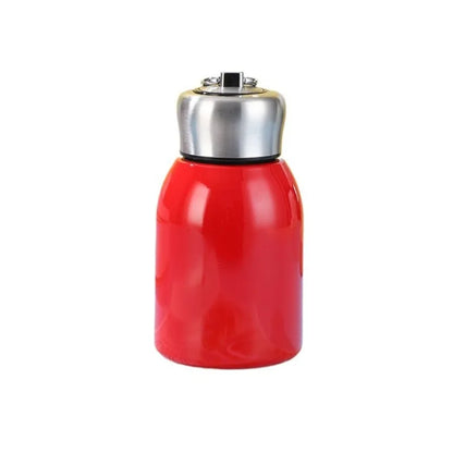 Mini Chubby Big Belly Cup Stainless Steel Thermos Cup Portable Carrying Ring 300ml Vacuum Flask Insulated Hot Water Bottle