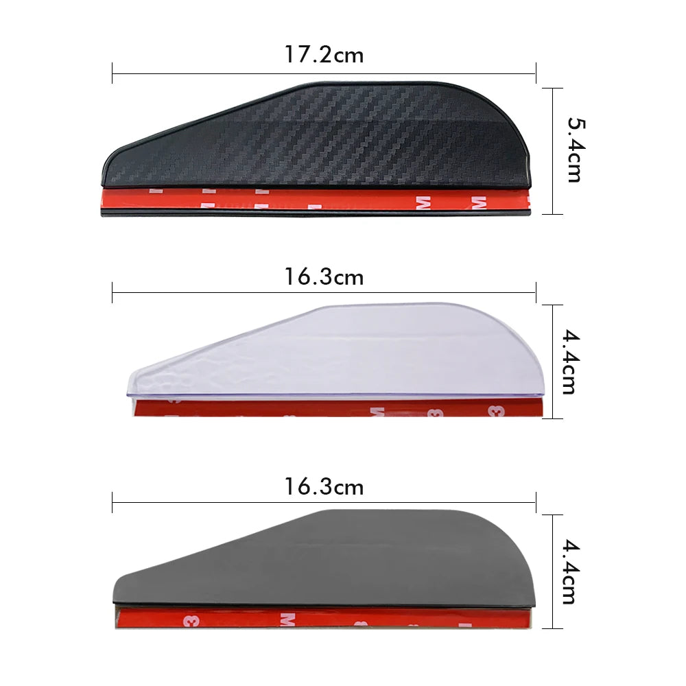 2PCS Car Rearview Mirror Rain Eyebrow Protector Clear Vision Cars Mirror Accessories for Rearview Mirror Sun Visor Shade Cover
