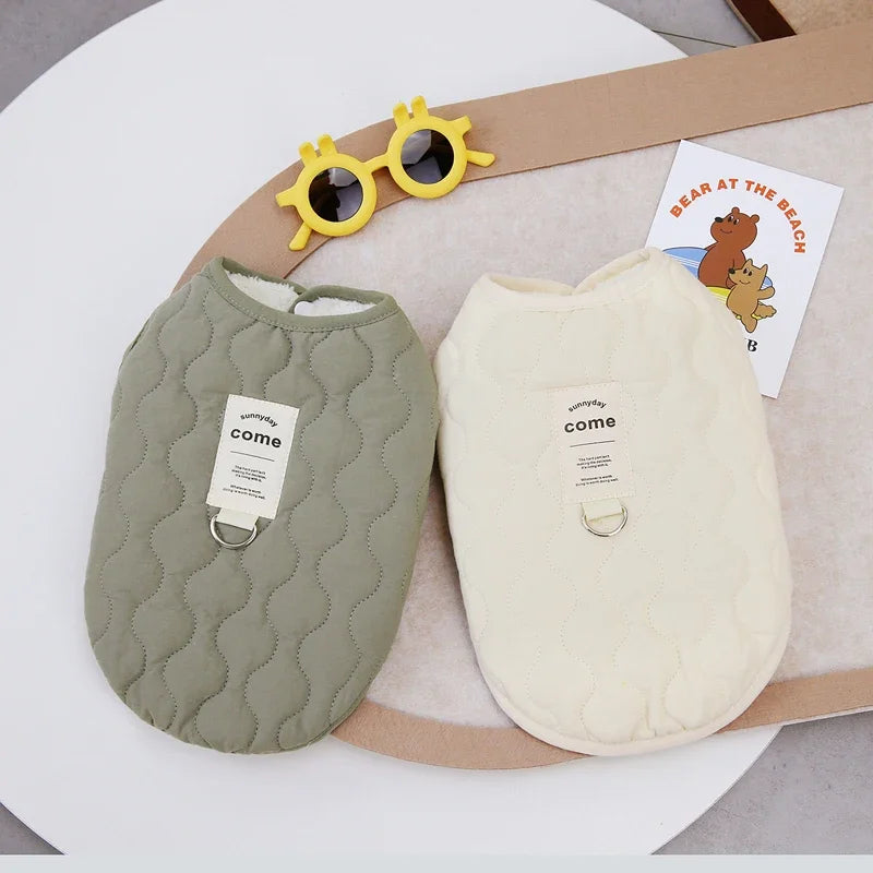 Warm Winter Pet Vest Jacket Cotton Dog Cat Coat Small Medium Puppy Clothes Apparel For Yorkie Chihuahua Maltese Bulldog