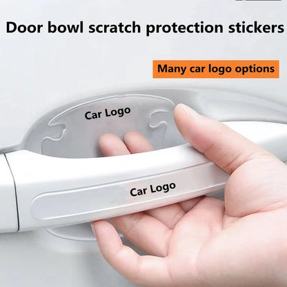 Car Door Handle Bowl Scratch Protector Universal Invisible Stickers Rearview Mirror Protection Strip For Car Accessories
