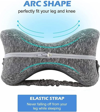 Memory Cotton Leg Pillow Hollow Heart Pregnancy Side Sleeper Sciatica Orthopedic Sciatica Back Hip Relief Pillow For Bed, Sofa