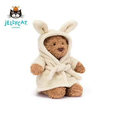 Jellycat large stuffed toy monkey; Bathrobe bear; Stuffed bear; Stuffed toy; Shy stuffed toy monkey; Fun party gift